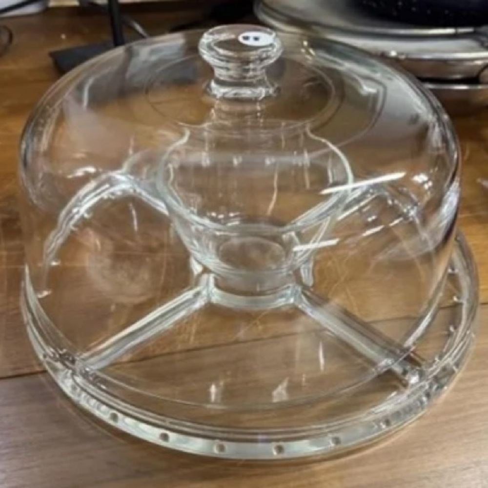 Domed Cake Stand/6-in-1 multi-functional glass serving piece
